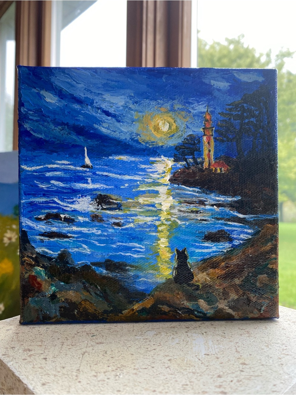 Original impasto acrylic painting - Picture 2 of 6